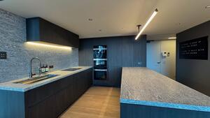 Dark toned kitchen for our job in Surry Hills!